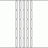 1185 - Label Size 7mm x 40mm - 8,110 labels per roll