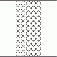 1186 - Label Size 15mm dia - 18,950 labels per roll