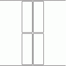 1187 - Label Size 45mm x 135mm - 1,000 labels per roll 