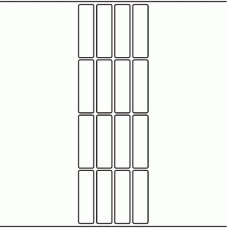 1194 - Label Size 21mm x 73mm - 3,670 labels per roll 