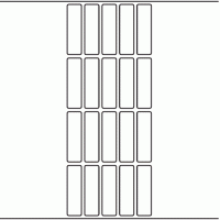 1195 - Label Size 18mm x 63mm - 5,180 labels per roll