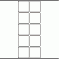 1197 - Label Size 50mm x 50mm - 2,590 labels per roll