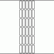 1198 - Label Size 11mm x 38mm - 8,260 labels per roll 