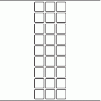 1201 - Label Size 25mm x 25mm - 7,260 labels per roll