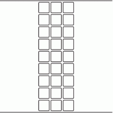 1201 - Label Size 25mm x 25mm - 7,260 labels per roll 
